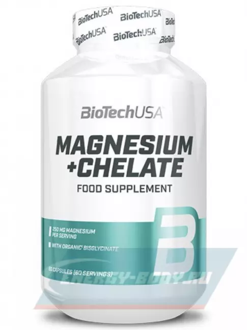  BioTechUSA Magnesium + Chelate 60 капсул