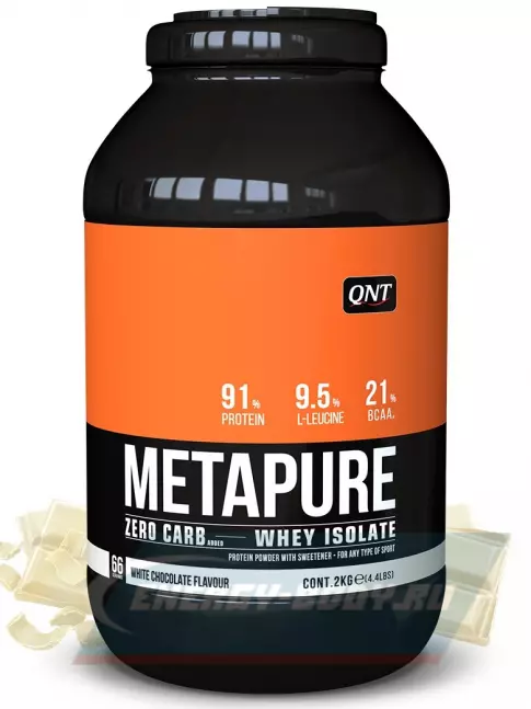  QNT METAPURE ZERO CARB 2000 г, Белый шоколад