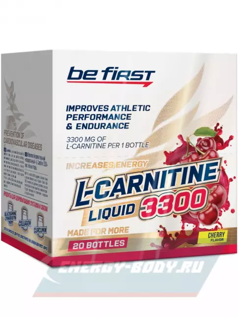 L-Карнитин Be First L-Carnitine Liquid 3300 mg 20 х 25 мл, Вишня