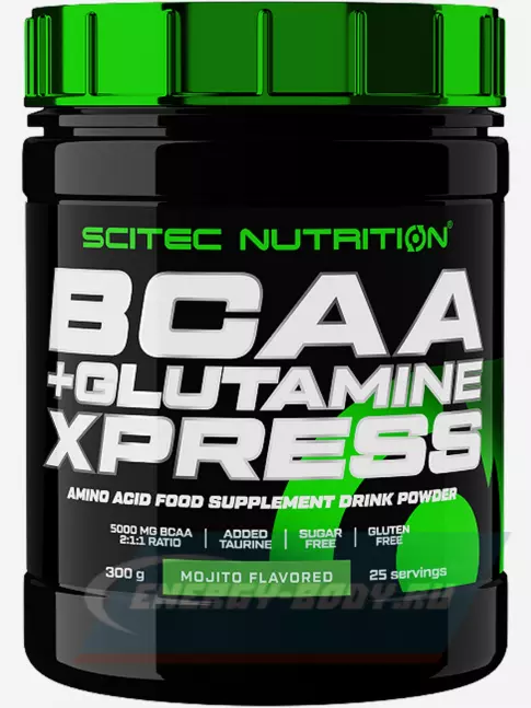ВСАА Scitec Nutrition BCAA + Glutamine Xpress 300 г, Мохито ВСАА Scitec Nutrition BCAA + Glutamine Xpress 300 г, Мохито
