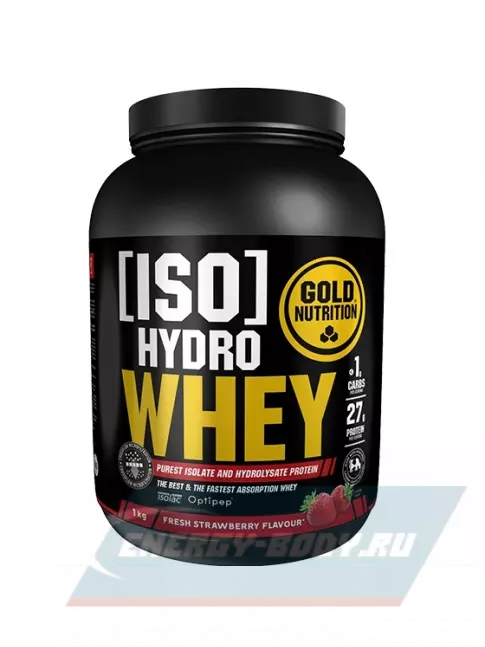  GoldNutrition Iso Hydro Whey 1000 г, Клубника