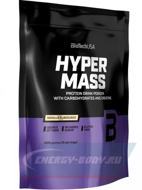 Гейнер BioTechUSA Hyper Mass 5000 1000 г, Ваниль