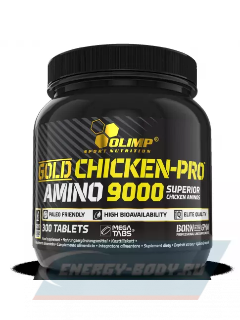 Аминокислотны OLIMP Gold Chicken-pro Amino 9000 Mega Tabs 300 таблеток, Нейтральный