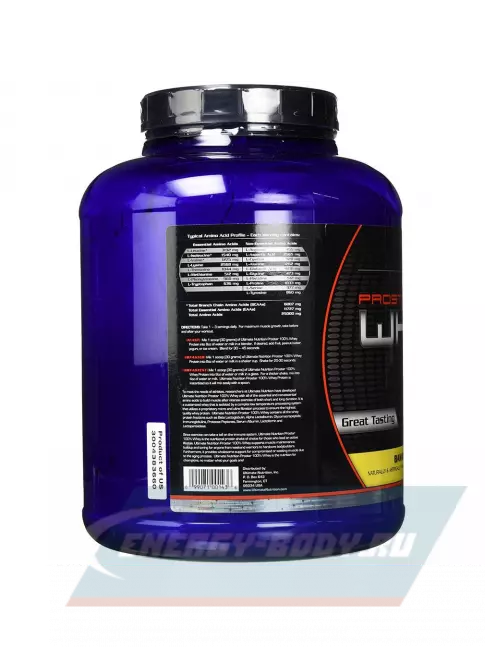  Ultimate Nutrition Prostar Whey 2390 г, Банан
