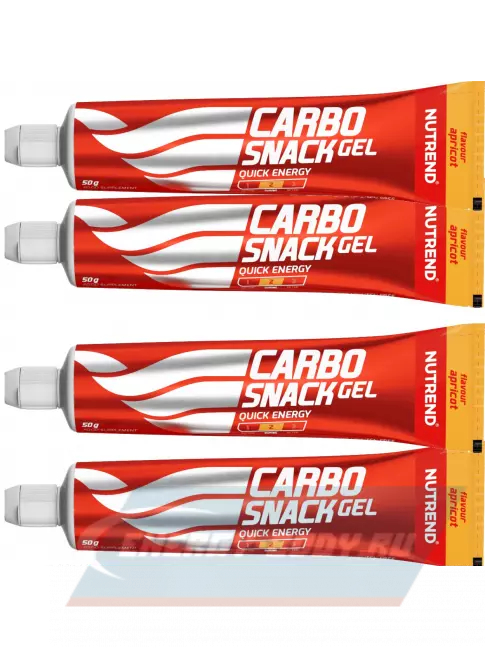 Энергетический гель NUTREND Carbosnack туба 4 шт x 50 г, Абрикос