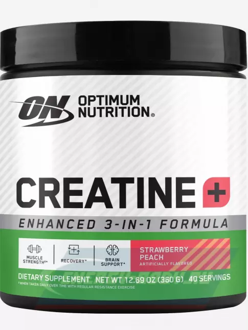  Optimum Nutrition Creatine + 360 г, Клубника - персик