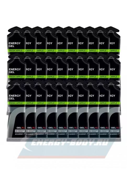 Энергетический гель GEL4U Energy GEL 30 x 60 г, Яблоко