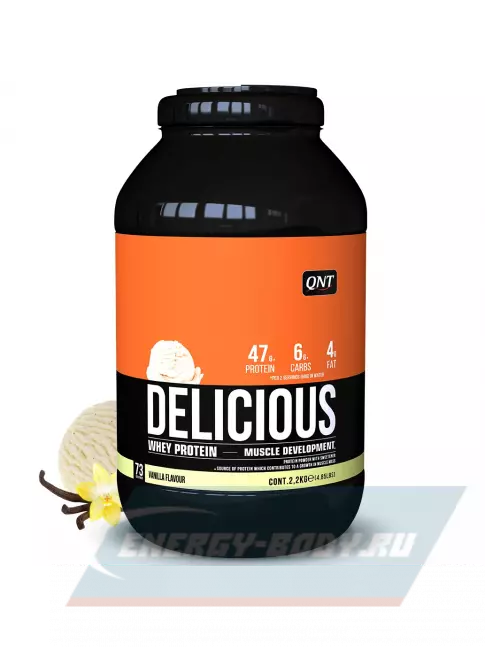  QNT DELICIOUS WHEY PROTEIN POWDER 2200 г, Ваниль