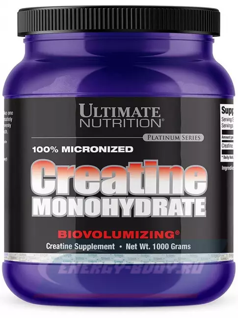  Ultimate Nutrition 100% Micronized Creatine Monohydrate 1000 г