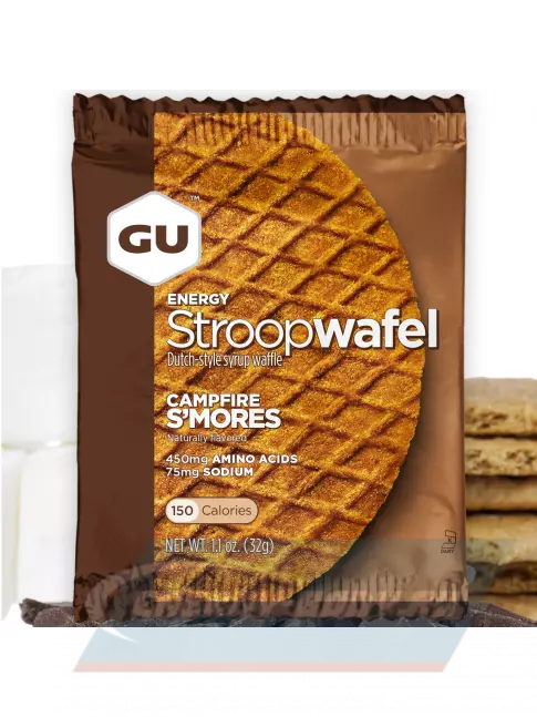 Батончик энергетический GU ENERGY GU ENERGY STROOPWAFEL no caffeine 4 x 32 г, Воздушное печенье