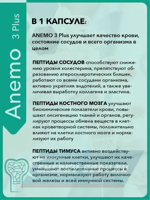  Vitual Laboratories Anemo 3 Plus 60 капсул