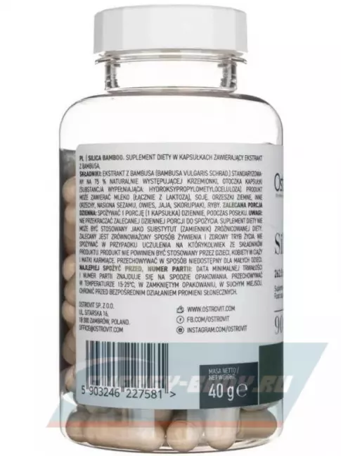  OstroVit Silica Bamboo 90 веган капсул