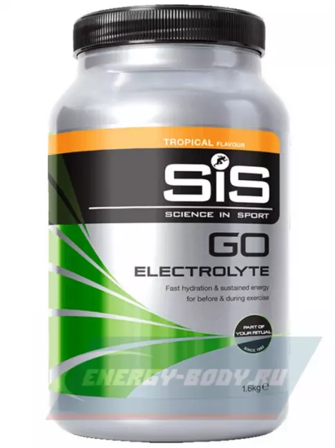  SCIENCE IN SPORT (SiS) GO Electrolyte + Бутылочка желтая Тропические фрукты №1