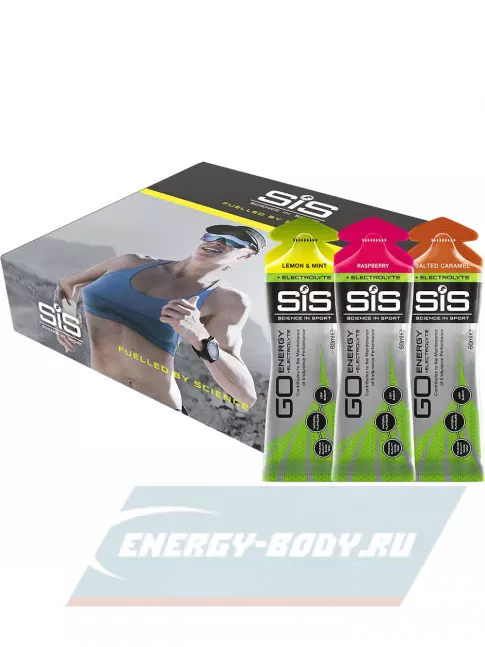 Энергетический гель SCIENCE IN SPORT (SiS) Go Energy + Electrolyte Gels 12 x 60 мл, Mix 12