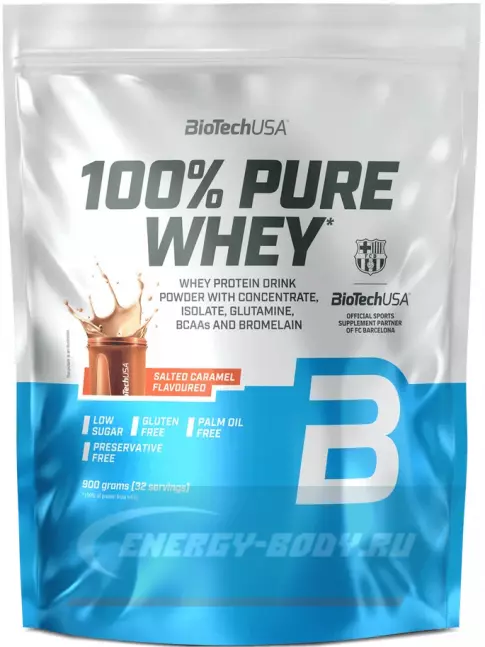  BioTechUSA 100% Pure Whey 900 г, Соленая карамель