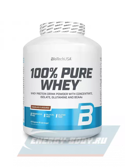  BioTechUSA 100% Pure Whey 2270 г, Карамель-капучино