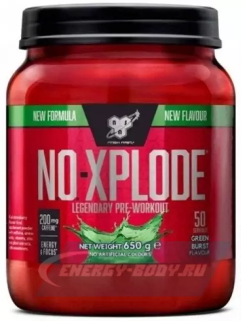 Предтерник BSN NO-XPLODE 3.0 New 650 г, Зеленый взрыв