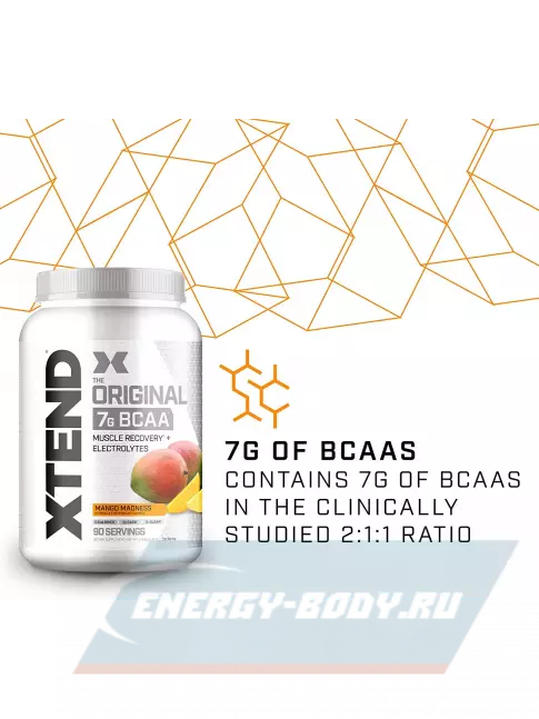 ВСАА Xtend Xtend Original 2:1:1 1194 г, Манговое безумие