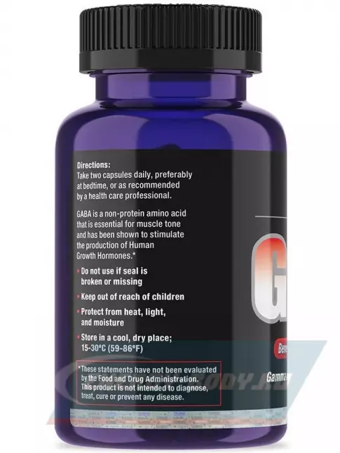  Ultimate Nutrition GABA 90 капсул, нейтральный