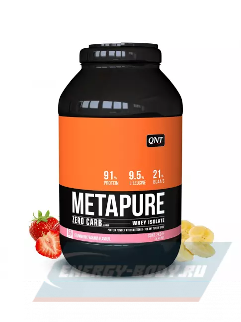  QNT METAPURE ZERO CARB 2000 г, Клубника-банан
