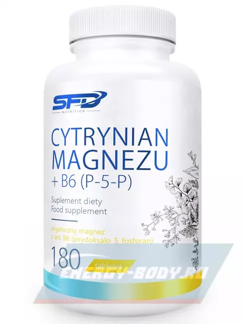  SFD Cytryninan Magnezu +B6 180 таблеток