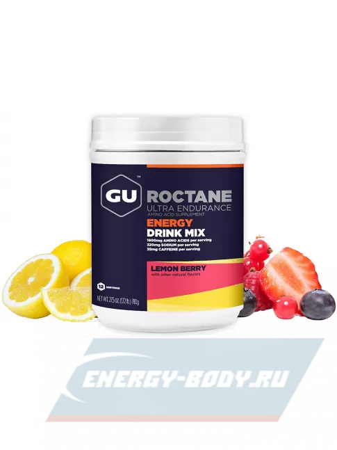  GU ENERGY GU ROCTANE ENERGY DRINK MIX 780 г, Лимонная ягода