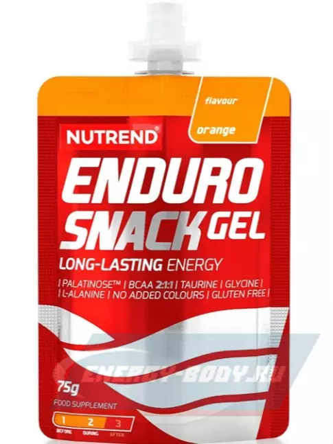 Энергетический гель NUTREND EnduroSnack саше 75 г, Апельсин