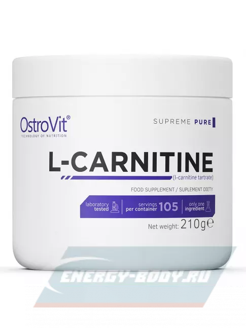 L-Карнитин OstroVit L-Carnitine supreme PURE 210 г, Натуральный