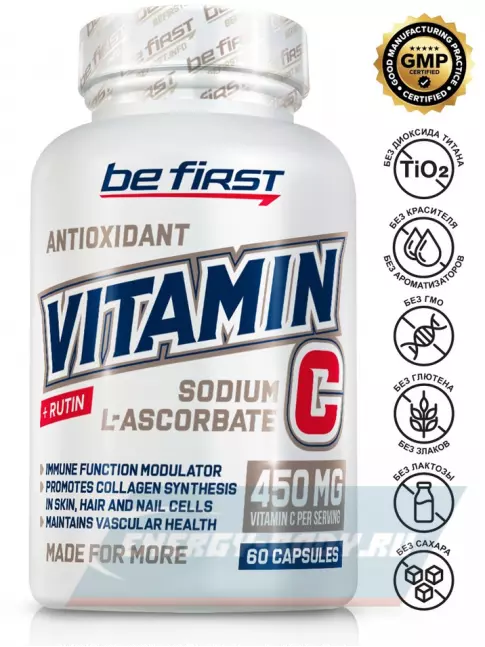  Be First Vitamin C + Rutin 60 капсул