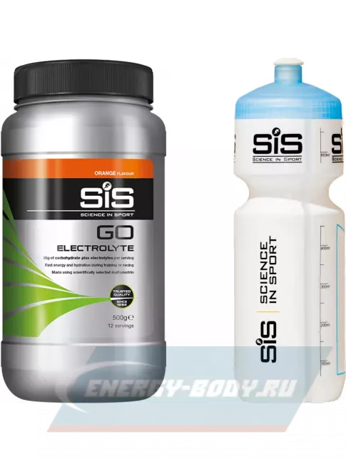  SCIENCE IN SPORT (SiS) GO Electrolyte + Бутылочка белая Апельсин №3