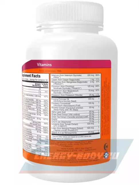  NOW FOODS EVE Women's Multiple Vitamin 90 капсул