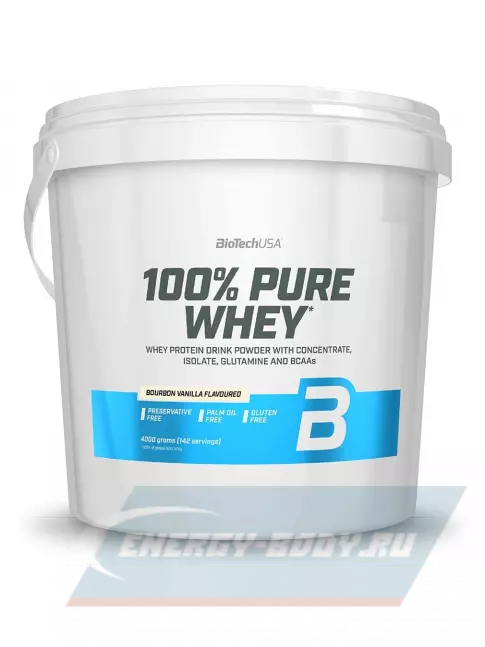  BioTechUSA 100% Pure Whey 4000 г, Ваниль