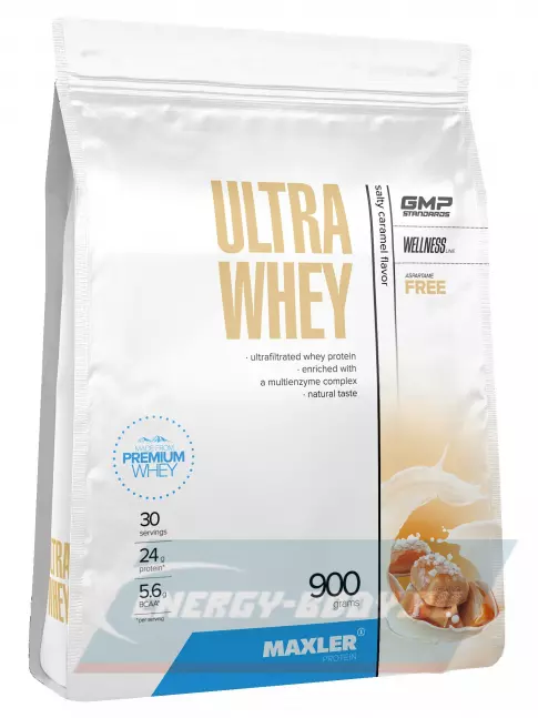  MAXLER Ultra Whey 900 г, Соленая карамель