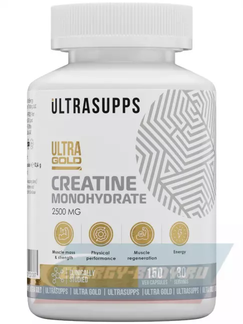  UltraSupps Creatine monohydrate 150 капсул