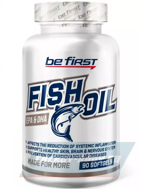 Omega 3 Be First Fish Oil omega-3 (рыбный жир 20% ПНЖК) 90 капсул