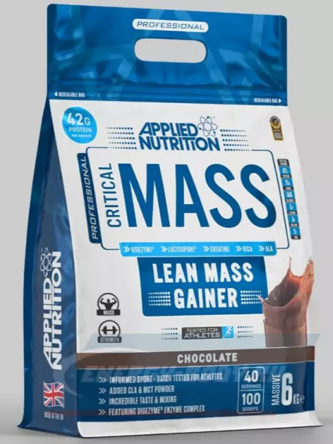 Гейнер APPLIED NUTRITION Critical Mass Professional 6000 г, Шоколад