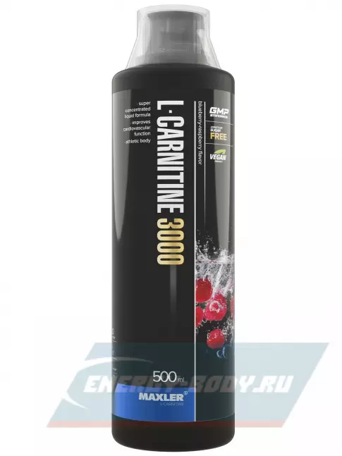 L-Карнитин MAXLER L-Carnitine 3000 500 мл, Черника - Малина