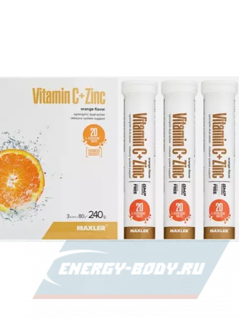  MAXLER Vitamin C + Zinc Effervescent Tablets 3 х 20 таб