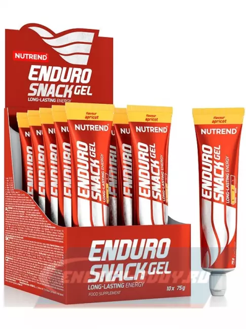 Энергетический гель NUTREND EnduroSnack туба 10 x 75 г, Абрикос Энергетический гель NUTREND EnduroSnack туба 10 x 75 г, Абрикос