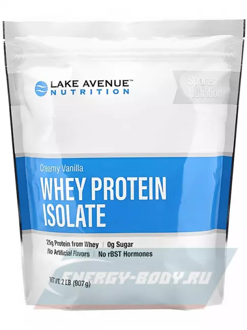  Lake Avenue Nutrition WHEY PROTEIN ISOLATE 907 г, Ванильное мороженое