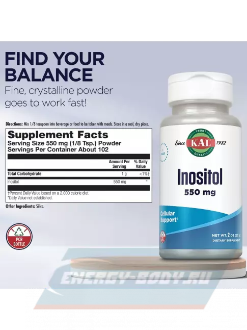  KAL Inositol 550 mg 57 г