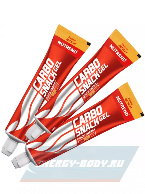 Энергетический гель NUTREND Carbosnack туба 3 шт x 50 г, Абрикос