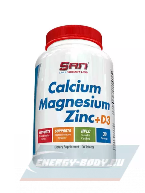  SAN Calcium Magnesium Zinc D3 90 таб