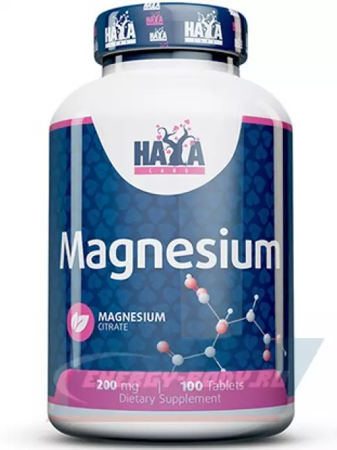 Haya Labs Magnesium 200 mg 100 таблеток Haya Labs Magnesium 200 mg 100 таблеток