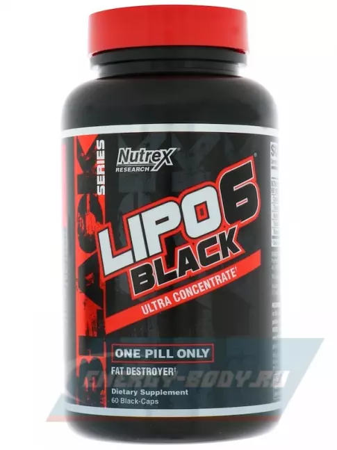  NUTREX Lipo-6 Black Ultra Concentrate (+Yohimbine) 60 капсул