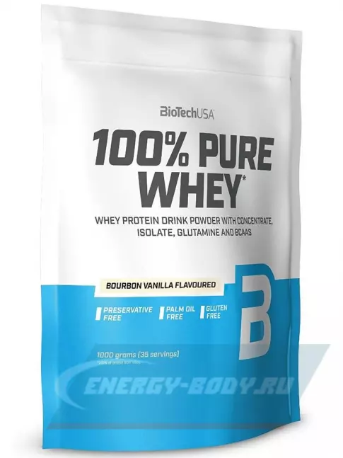 BioTechUSA 100% Pure Whey 1000 г, Бурбонская ваниль BioTechUSA 100% Pure Whey 1000 г, Бурбонская ваниль