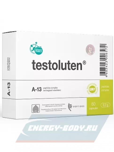 PEPTIDES Тестолутен (Testoluten) 60 капсул PEPTIDES Тестолутен (Testoluten) 60 капсул