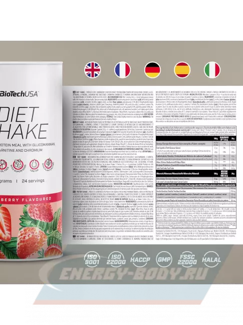  BioTechUSA Diet Shake 720 г, Клубника