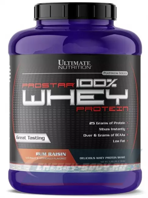  Ultimate Nutrition Prostar Whey 2390 г, Ром - изюм