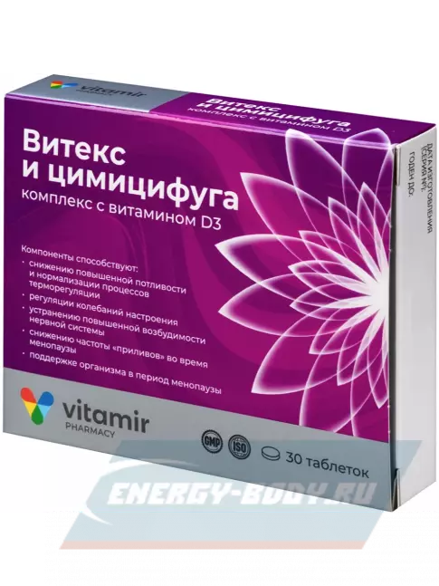  ВИТАМИР Витекс и цимицифуга 30 таблеток